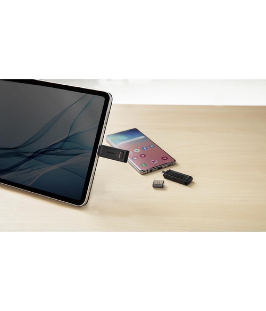 Kingston Technology DataTraveler 70 unidad flash USB 128 GB USB Tipo C 3.2 Gen 1 (3.1 Gen 1) Negro