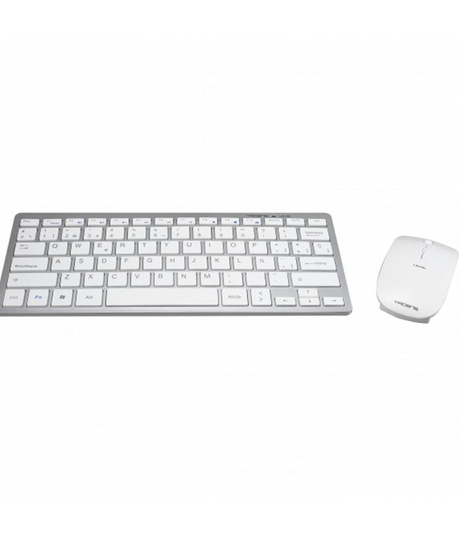Tacens levis teclado+ratón inalámbrico blanco ultr