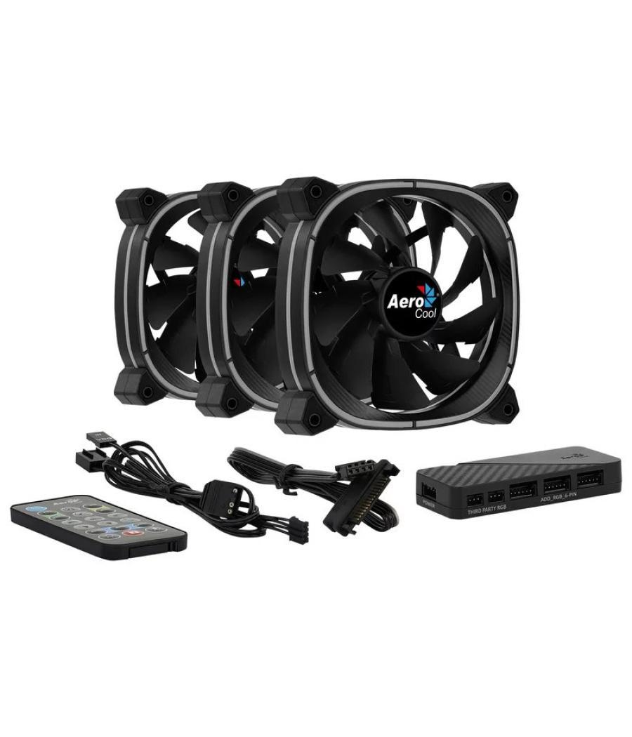 Aerocool ventilador astro12pro argb 3fan