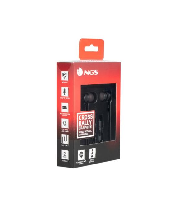 Ngs auriculares metálicos cplano 1.2m gris