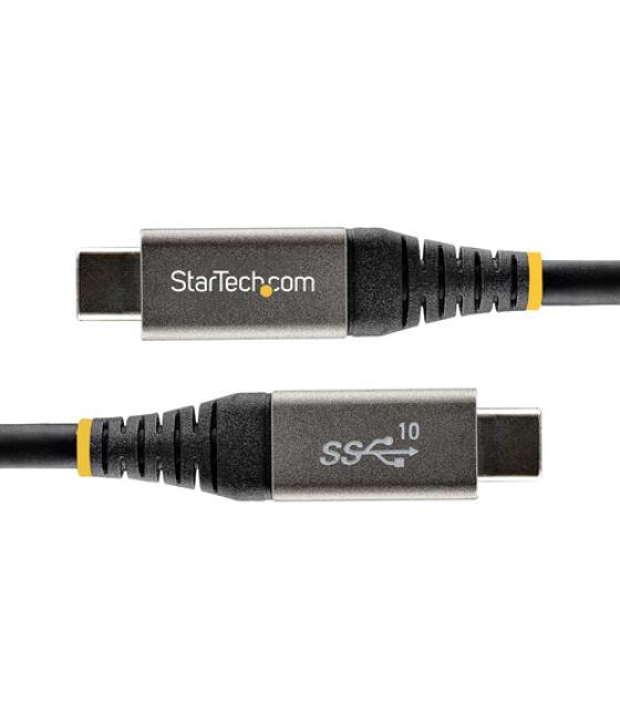 StarTech.com Cable de 1m USB-C de 10Gbps - Cable USB Tipo C Certificado por USB-IF - Cable USB TipoC USB 3.1/3.2 Gen 2 - Con Car