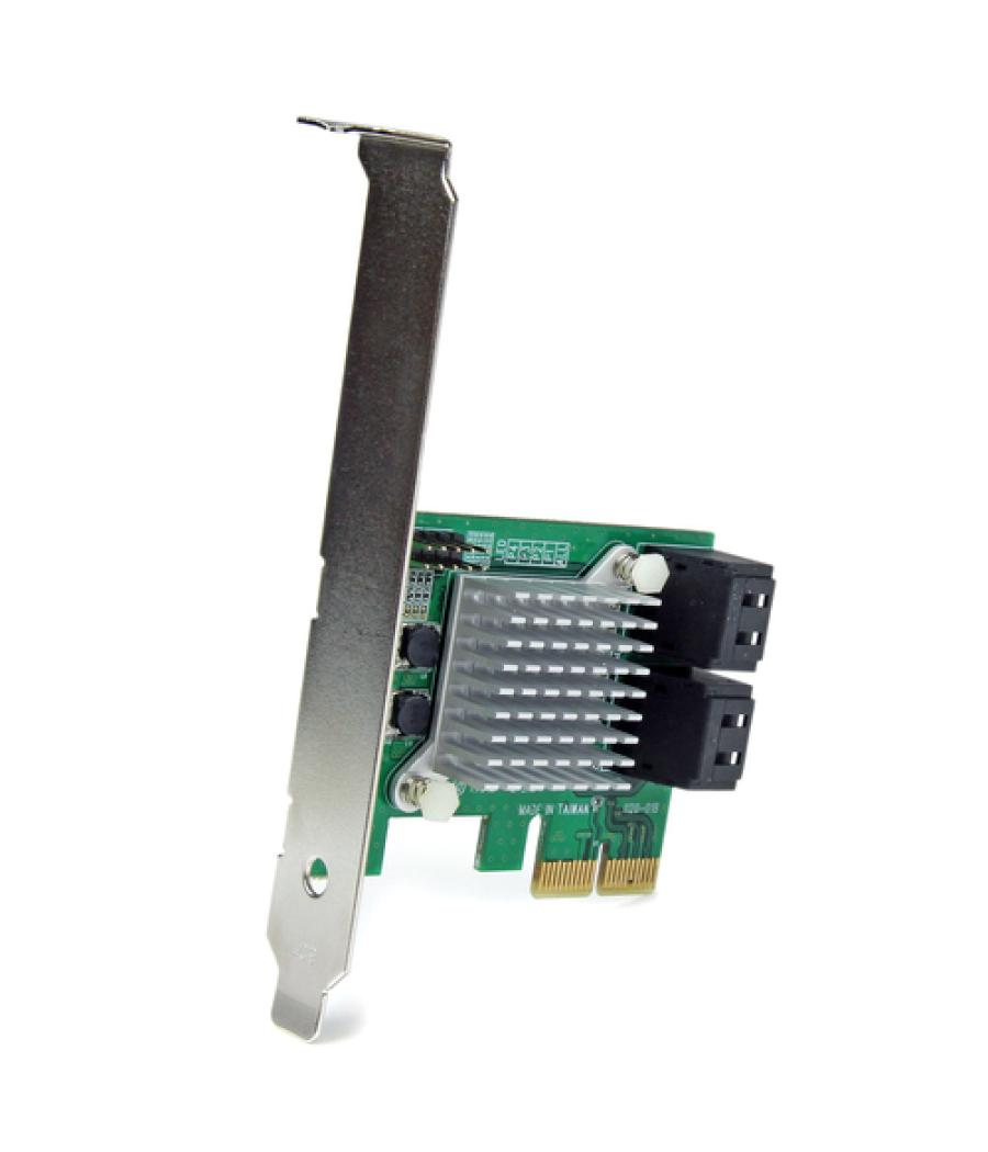 StarTech.com Tarjeta Controladora PCI Express 2.0 de 4 Puertos SATA III de 6Gbps RAID con Enlace HyperDuo para SSD - Adaptador P