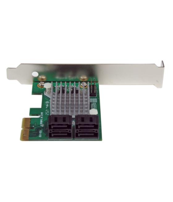 StarTech.com Tarjeta Controladora PCI Express 2.0 de 4 Puertos SATA III de 6Gbps RAID con Enlace HyperDuo para SSD - Adaptador P