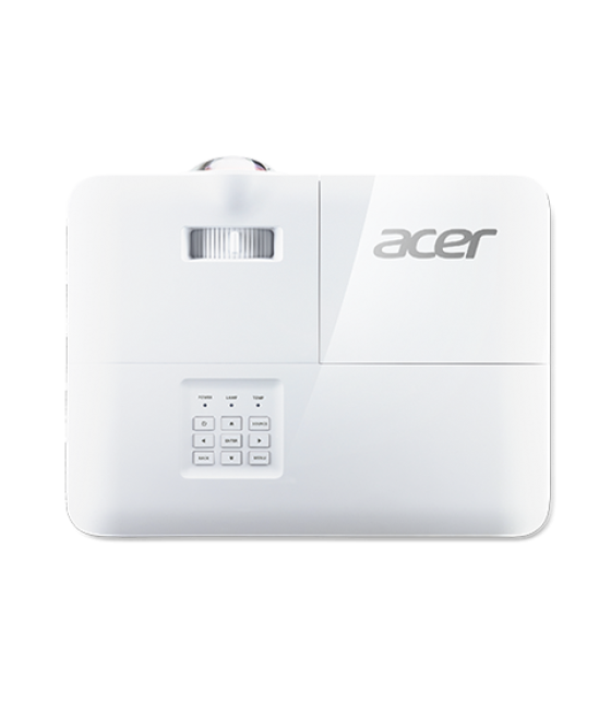 Acer s1286h videoproyector 3500 lúmenes ansi dlp xga (1024x768) proyector instalado en el techo blanco