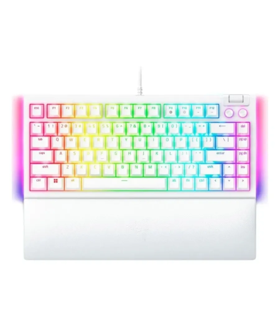 Teclado razer blackwidow v4 75% blanco (usa) (rz03-05001700-r3m1)