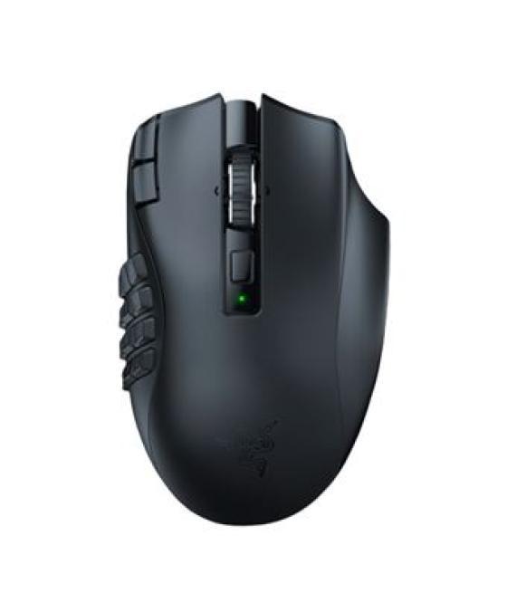 Razer naga v2 hyperspeed ratón mano derecha rf wireless + bluetooth óptico 30000 dpi