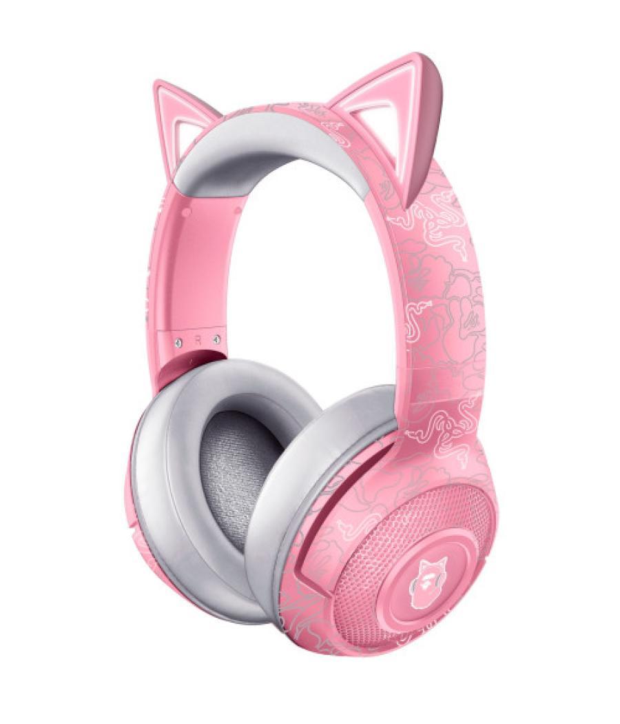 Razer kraken kitty v2 pro auriculares alámbrico diadema juego usb tipo a rosa