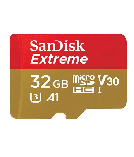 Tarjeta memoria micro secure digital 32gb sandisk extreme clase 10 uhs - i + adaptador