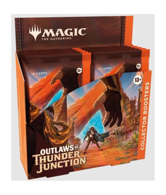 Juego de cartas magic the gathering outlaws of thunder junction caja de sobres coleccionista inglés