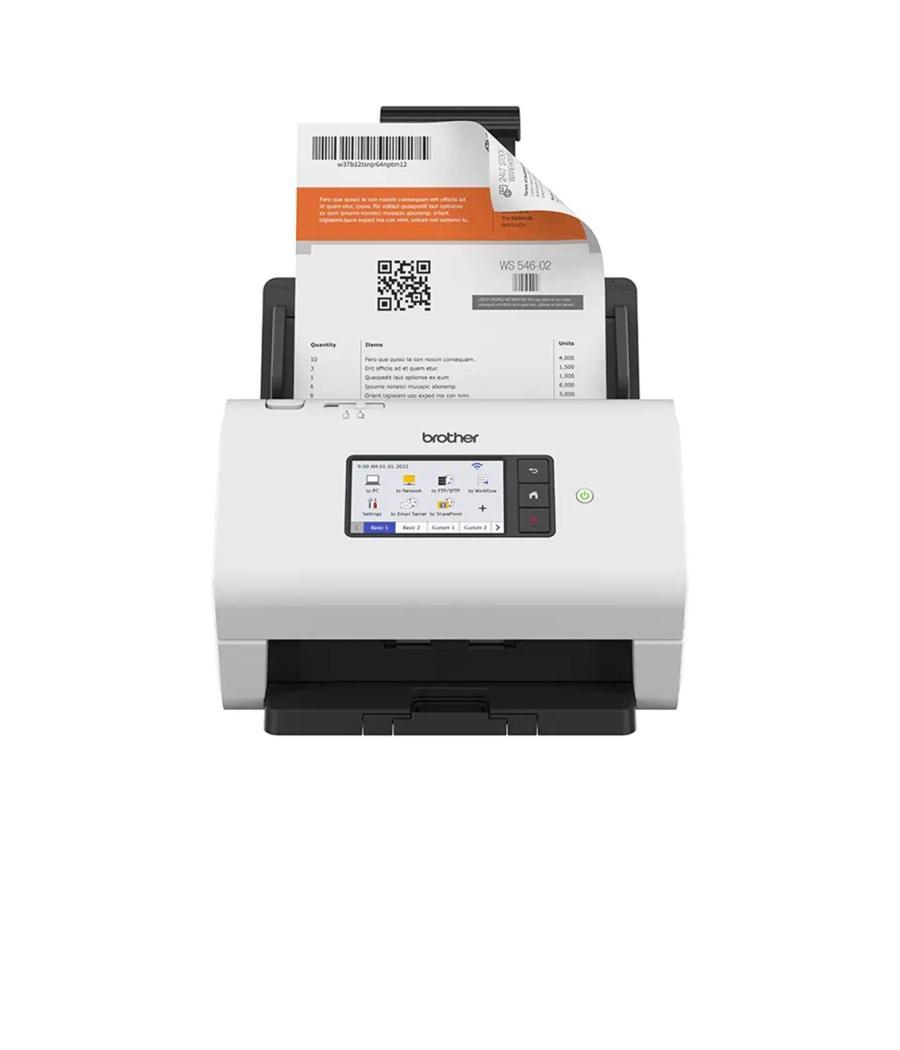 Escaner sobremesa brother ads - 4900w - 100ppm - duplex automatico - usb 3.0 - usb 2.0 - red - wifi - wifi direct - adf 100 hoja