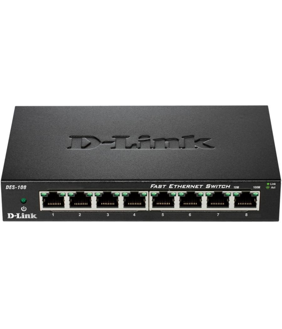 Switch 8 puertos 10 - 100 fast ethernet d - link