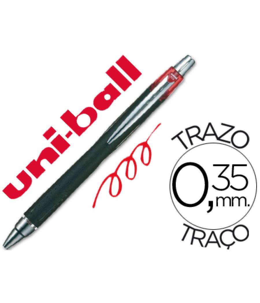 Bolígrafo uni-ball jetstream sxn-210 retráctil tinta hibrida color rojo