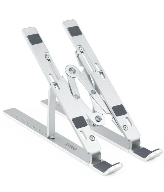 Soporte tooq tqlrs0033-al para portátiles hasta 15'/ plata