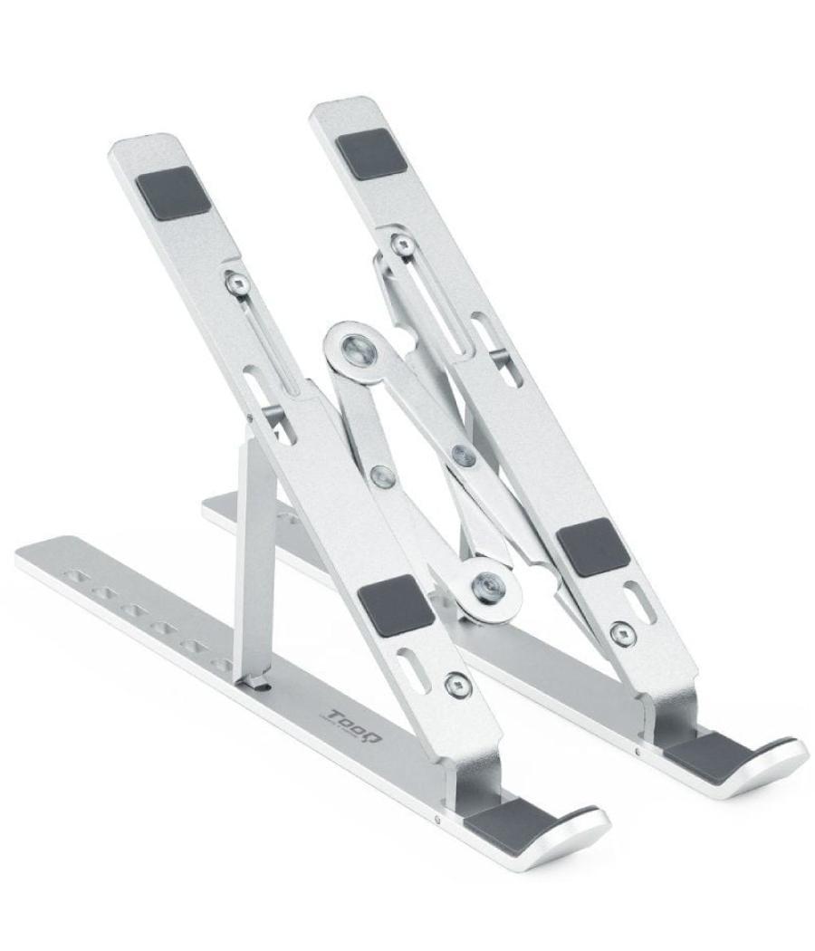 Soporte tooq tqlrs0033-al para portátiles hasta 15'/ plata