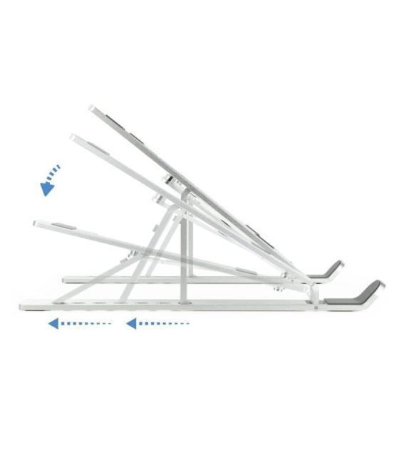 Soporte tooq tqlrs0033-al para portátiles hasta 15'/ plata