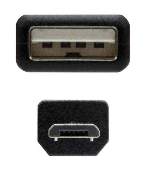 Cable usb 2.0 nanocable 10.01.0503/ usb macho - microusb macho/ 3m/ negro