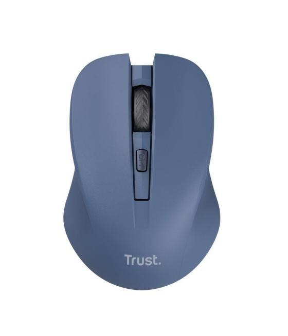 Ratón inalámbrico trust mydo silent wireless/ hasta 1800 dpi/ azul