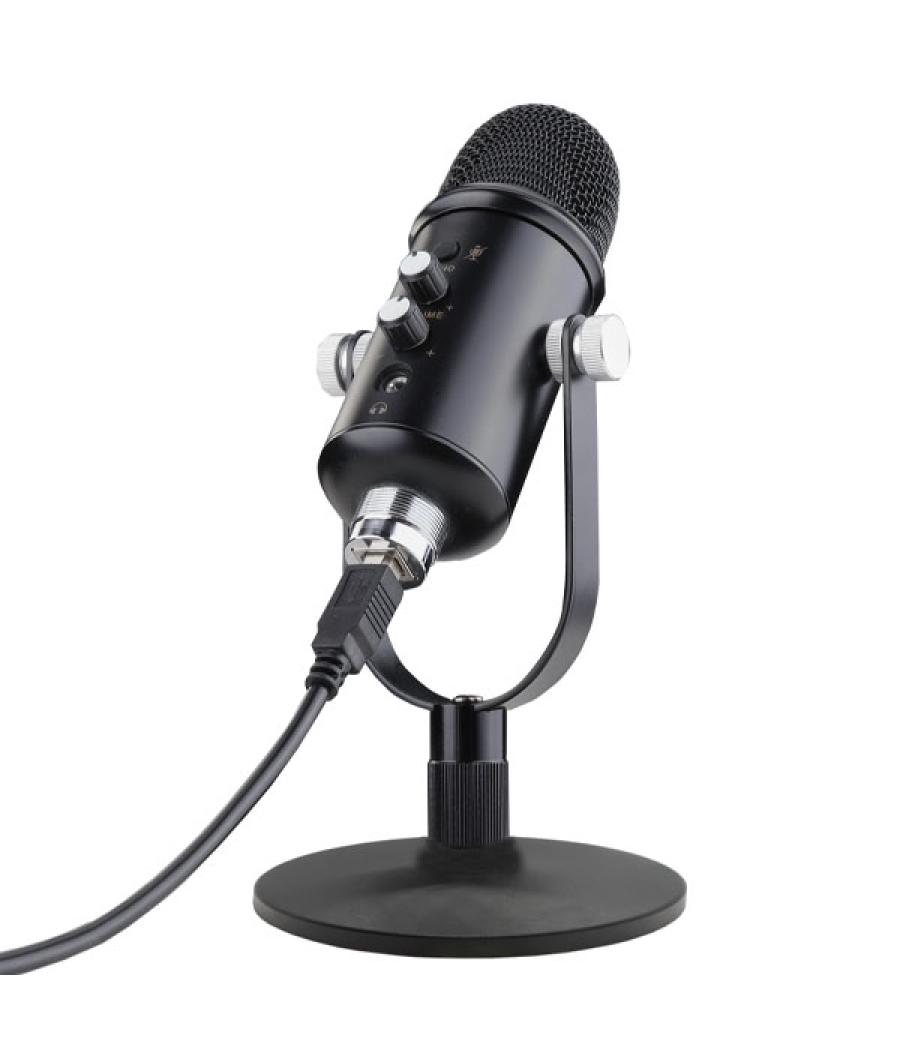 Microfono profesional+ keep out xmicpro500 usb control de ganancia entrada de auriculares filtro windscreen boton de cancelacion