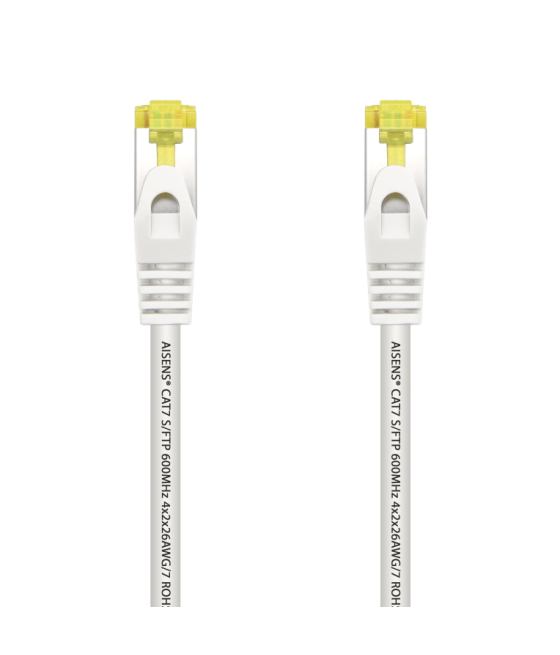 Cable red aisens latiguillo rj45 lszh cat.7 sftp pimf 2.0m blanco