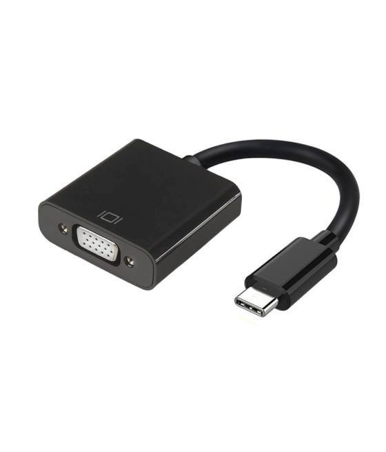 Conversor aisens usb-c a vga usb-c m-hdb15 h negro 15cm