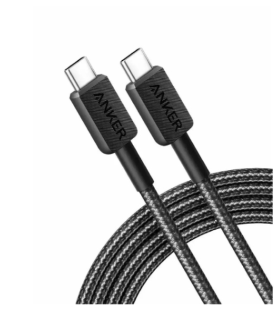 Cable anker 310 usb-c a usb-c cable trenzado 1,8m 240w negro