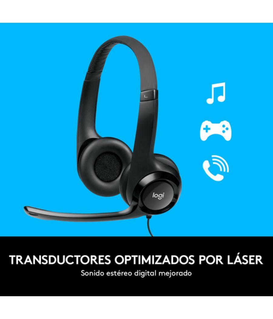 Logitech stereo headset h390 - casco con auriculares ( audífono )