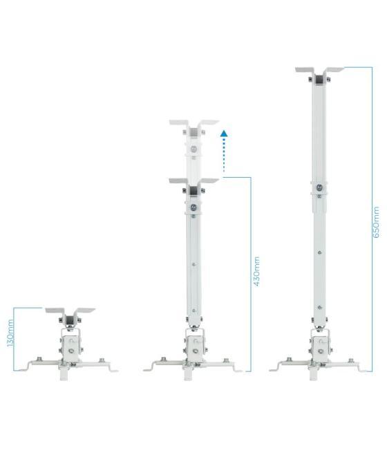 Tooq pj2012t-w soporte proyector techo blanco