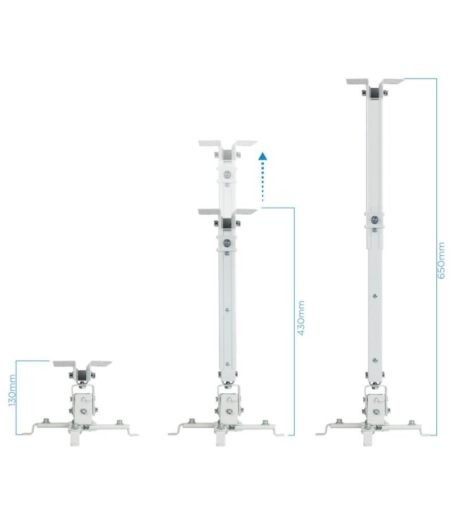 Tooq pj2012t-w soporte proyector techo blanco