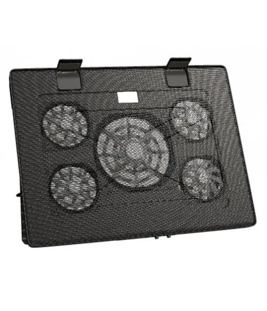 Mars gaming mnbc2 gaming notebook cooler - stand function - ua5 x5 fan airflow technology - red lighting