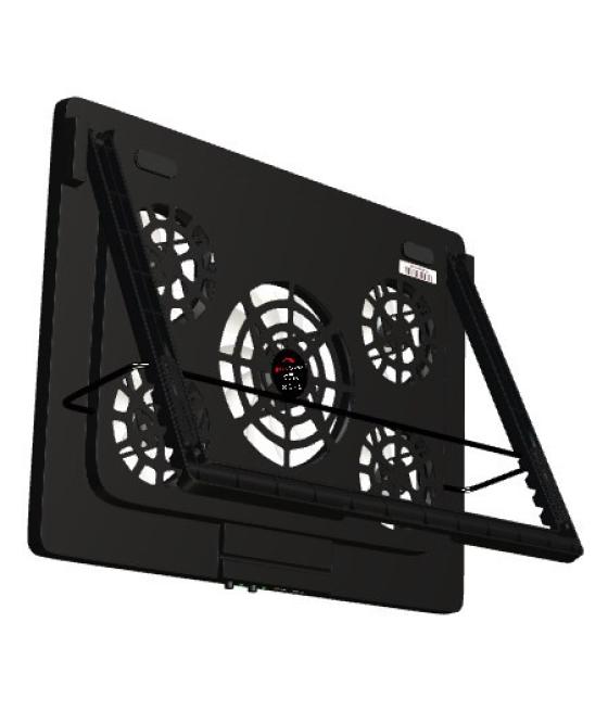 Mars gaming mnbc2 gaming notebook cooler - stand function - ua5 x5 fan airflow technology - red lighting