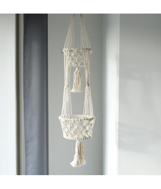 Macetero de Macrame - Doble