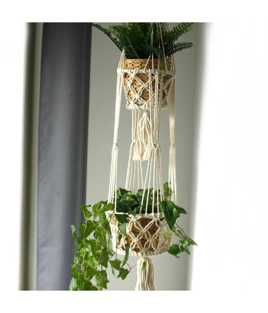 Macetero de Macrame - Doble