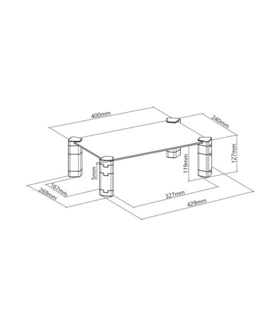 Soporte para monitor aisens mr01c-109/ hasta 20kg