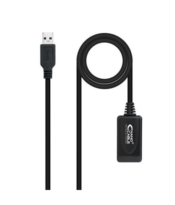 Cable alargador usb 3.0 con amplificador nanocable 10.01.0311/ usb macho - usb hembra/ 5m/ negro