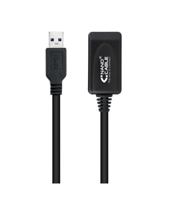 Cable alargador usb 3.0 con amplificador nanocable 10.01.0311/ usb macho - usb hembra/ 5m/ negro