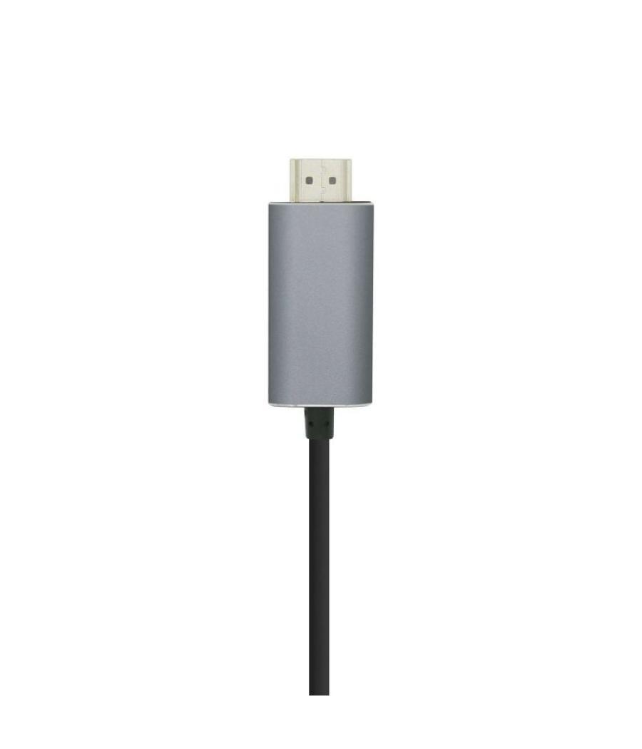 Cable conversor aisens a109-0392/ usb tipo-c macho - hdmi macho/ hasta 27w/ 1250mbps/ 0.8m/ negro