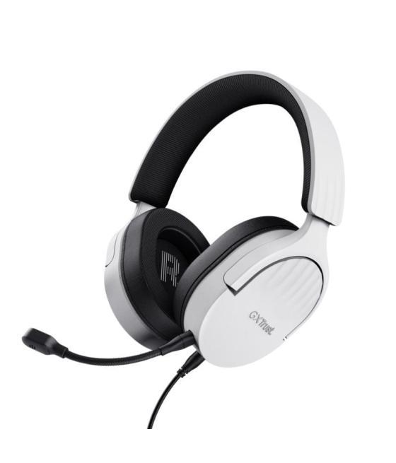 Auriculares gaming con micrófono trust gaming gxt 489 fayzo/ jack 3.5/ blancos