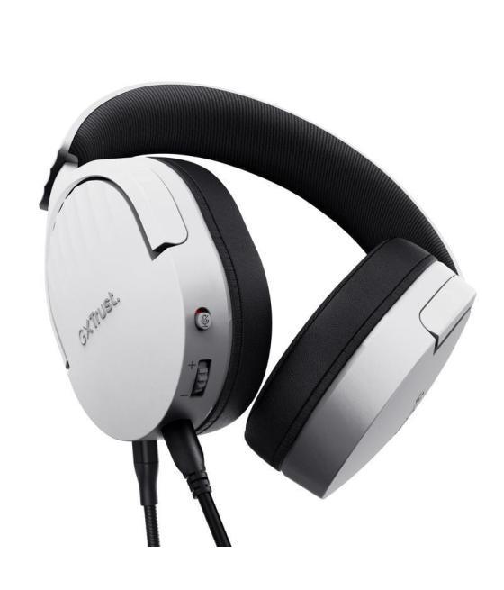 Auriculares gaming con micrófono trust gaming gxt 489 fayzo/ jack 3.5/ blancos
