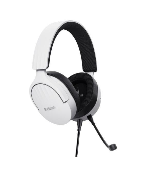Auriculares gaming con micrófono trust gaming gxt 489 fayzo/ jack 3.5/ blancos