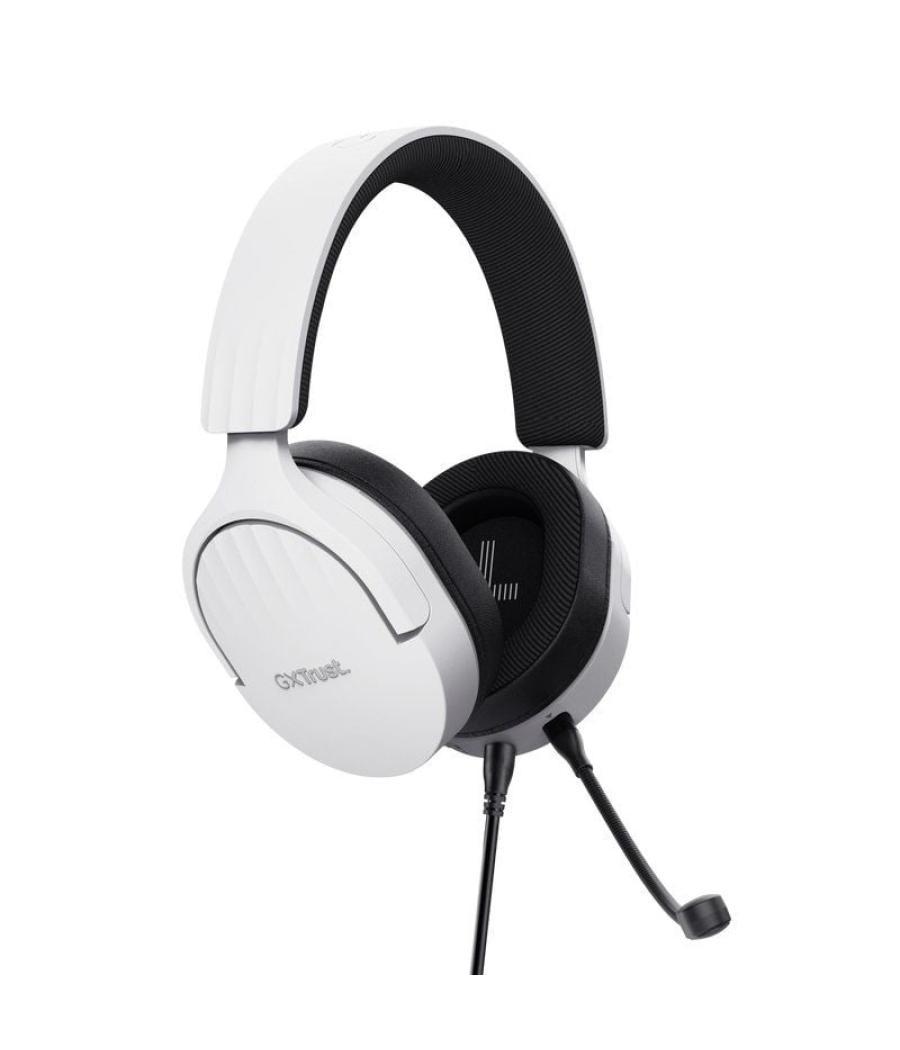 Auriculares gaming con micrófono trust gaming gxt 489 fayzo/ jack 3.5/ blancos