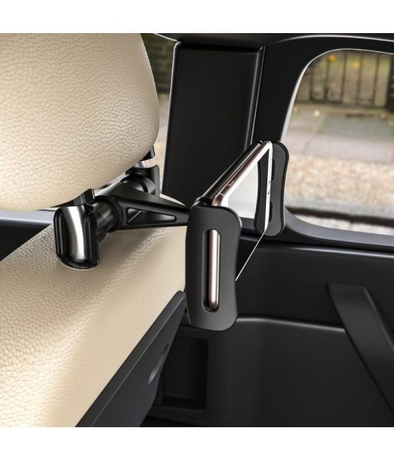 Soporte de coche para smartphone/tablet aisens msc1p-107/ negro