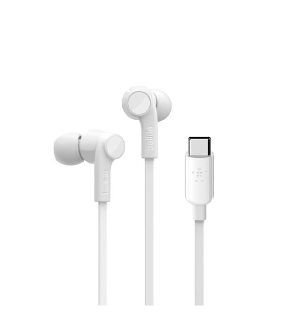 Auricular usb-c belkin g3h0002btwht con conector usb-c microfono integrado color blanco