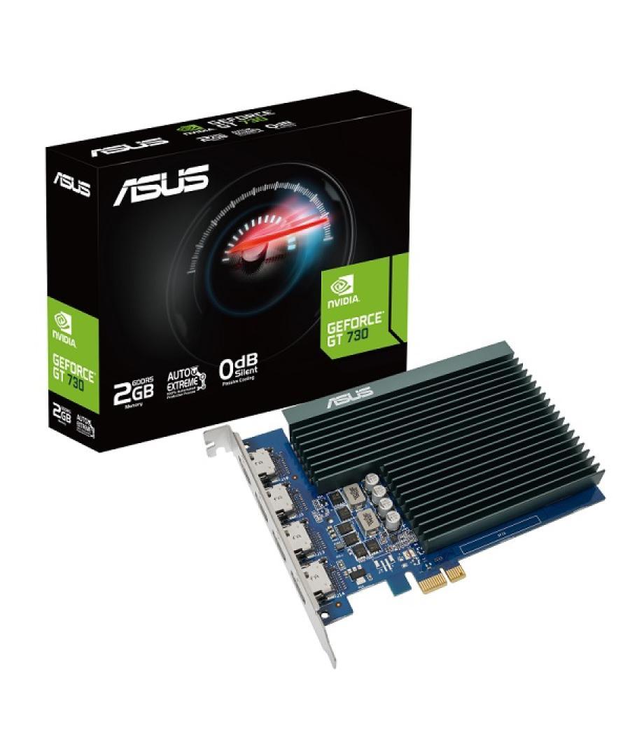Vga asus gt730-4h-sl-2gd5 gddr5 (4x salidas hdmi) reloj: 927 mhz cuda384 3840 x 2160 64bit