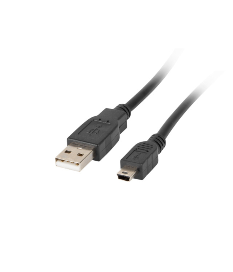 Cable usb lanberg 2.0 macho/mini usb macho ferrita 1.8m negro