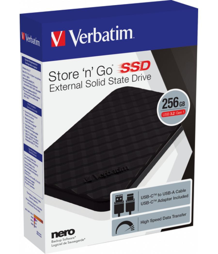 Verbatim SSD Store 'n' Go portátil USB 3.2 GEN 1 de 256 GB