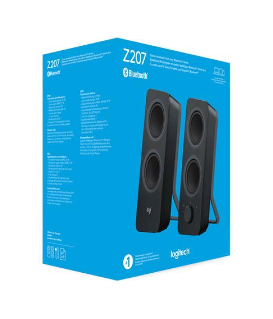 Logitech Z207 Negro Inalámbrico y alámbrico 5 W