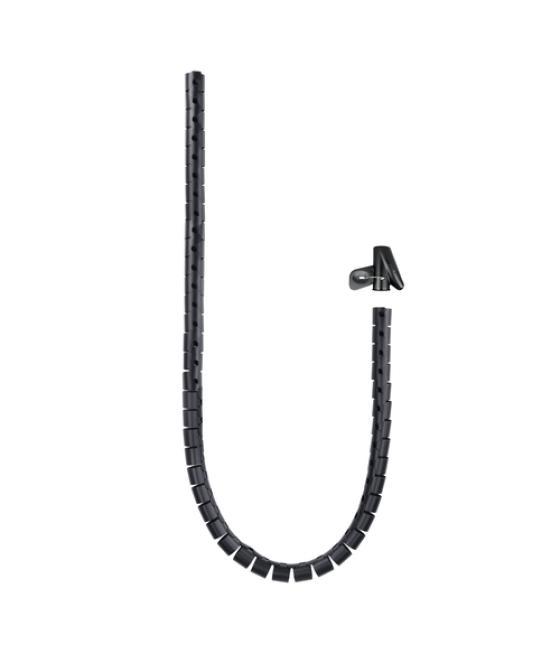 Organizador de cables flexible 25mm 2 m negro