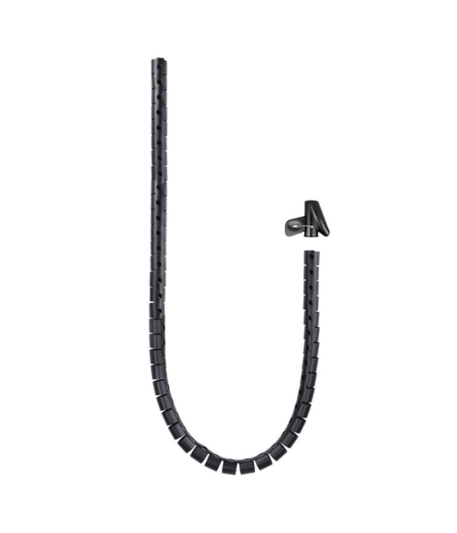 Organizador de cables flexible 25mm 2 m negro