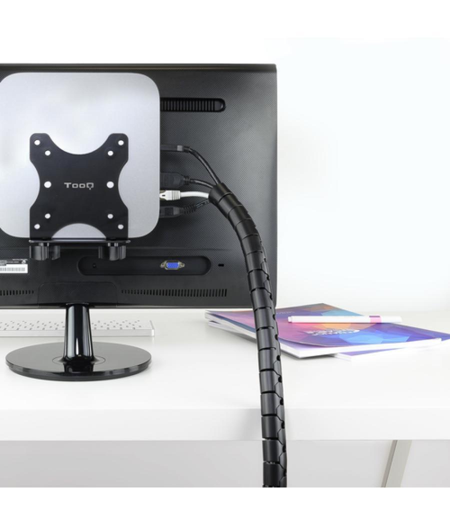 Organizador de cables flexible 25mm 2 m negro