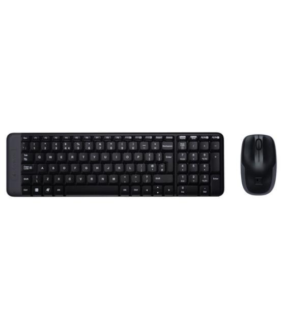 Logitech Wireless Combo MK220 teclado Ratón incluido RF inalámbrico QWERTY EER internacional Negro